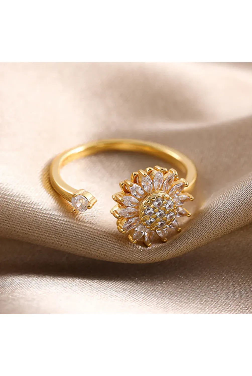 Anillo Girasol Giratorio